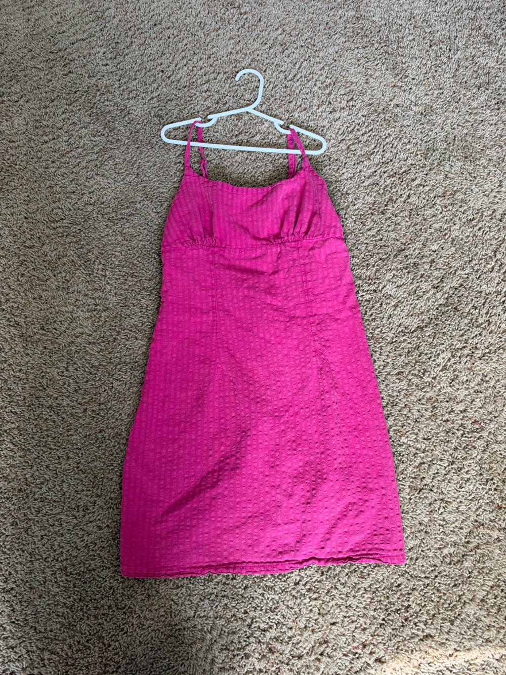 Girls' Bright Pink Sleeveless Pajama Dress